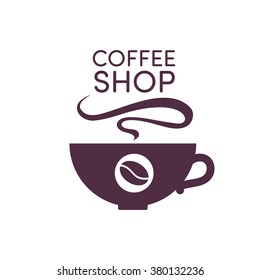 Logo cup coffee shop
