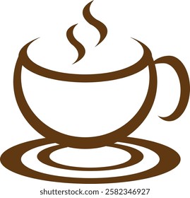 logo cup vector text design