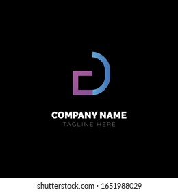 Logo Custom D Initial Design