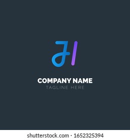 Logo Custom H Initial Design