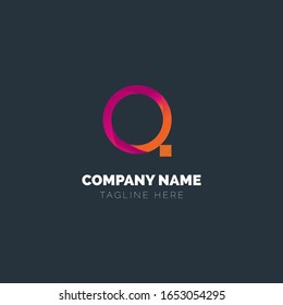 Logo Custom Q Initial Design