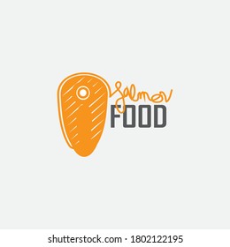 logo cut salmon, japanese food