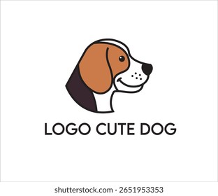 logo cute dog for animal lover or individual company