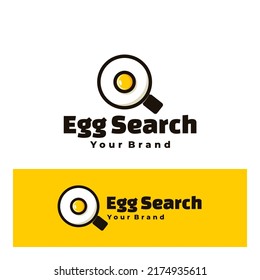 logo cute egg search creative art