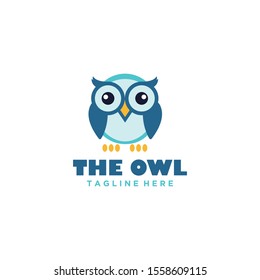 Geek Owl Logo Template Stock Vector (Royalty Free) 412819063