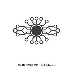 Logo cyber new black network