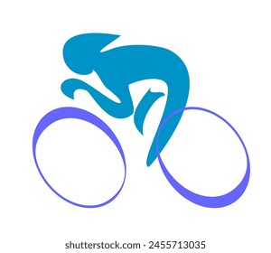 Logo cycling, race, cycling track, Olympics