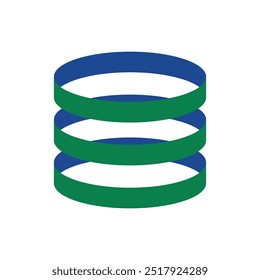 Logo cylinder unique design with blank background