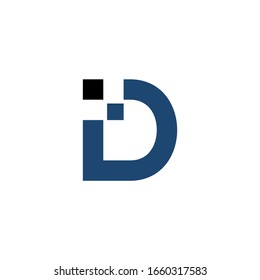 Logo D Data Digital Design Vector Modern Graphic