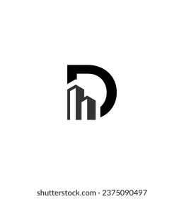 Logo d initial d accounting management sosial public