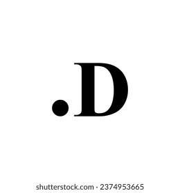 Logo d initial d d point 0 design vektor