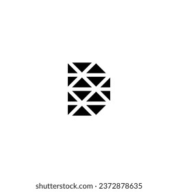 Logo d initial d Silhoute modern vektor business celebrate company