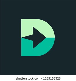 logo D initial D symbol