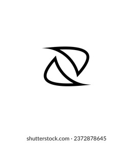 Logo d initial d vektor business building corporate