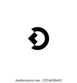 Logo d initial d vektor illustration brand farm capital group