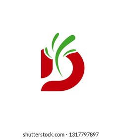 Logo D Letter company vector design template
