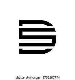 logo d s simple vector creative symbol modern letter company
