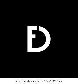 logo D simple vector modern creative