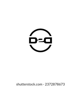 Logo D2D initial D2D vektor illustration brand identity company name