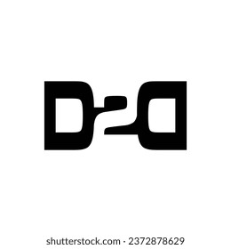 Logo D2D vektor Grafik einfach Design 