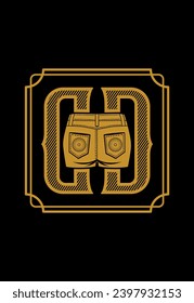 : logo dd shorts idea vector logo design