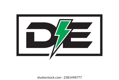 Logo DE initial energy design template	
