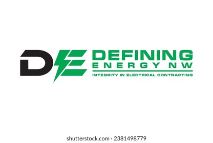 Logo DE initial energy design template	
