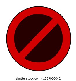 Logo to declare not on something