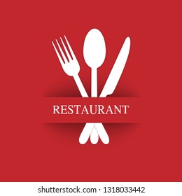 Logo for the decoration of the menu of the restaurant gastroservice or catering