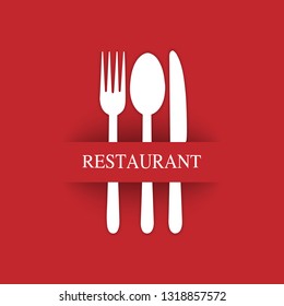 Logo for the decoration of the menu of the restaurant gastroservice or catering
