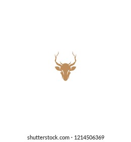 logo deer antlers  abstract