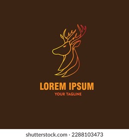logo deer vector template illustration