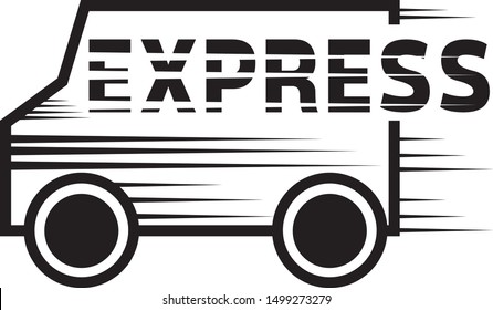 Logo Delivery Express Vector Design