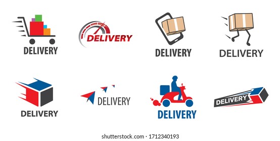 logo for delivery and transportation of parcels