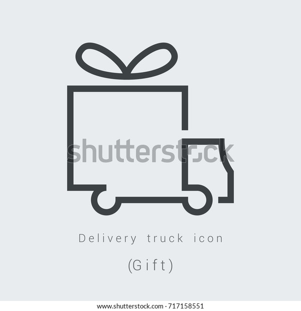 Logo, delivery truck icon,\
gift box