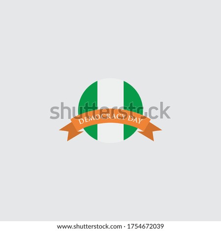 logo democrasy day nigeria vector templet Stock photo © 