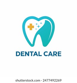 Logo Dental Care for your business with blue line