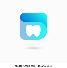 Logo for dental company. Vector sign. 