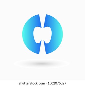 Logo for dental company. Vector sign. 