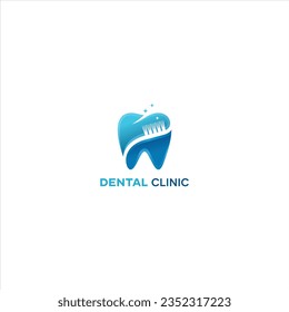 logotipo diseño dental vector gráfico moderno