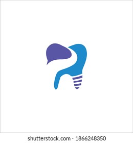 logo dental icon templet vector