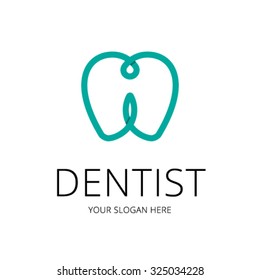 logo dentist blue