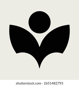 El logotipo representa una figura humana estilizada con los brazos extendidos, lo que sugiere crecimiento, aprendizaje o comunidad