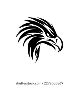 A logo depicting an eagle in black and white in vector form.