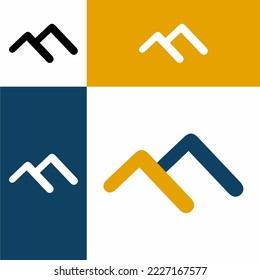 A logo depicting a mountain formed from two L's