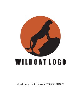  A logo depicting a wild cat made in a simple and modern style that will be perfect for your company logo