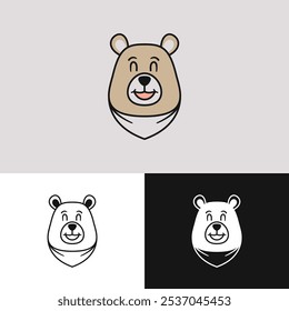 O logotipo retrata um menino com um urso, criando uma sensação alegre e imaginativa