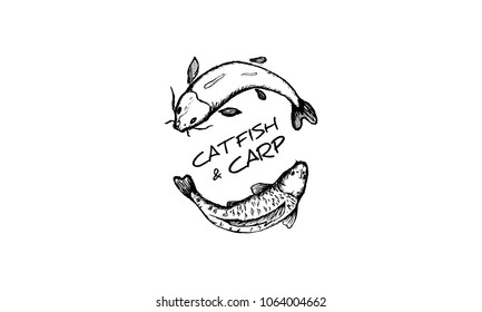 The logo depicts carp and catfish.