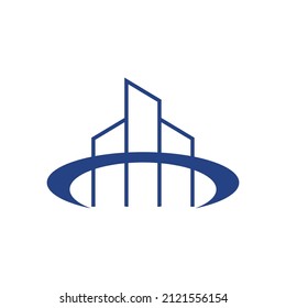 The logo describes the shape of a sturdy building which explains that the company is engaged in construction, property and building interiors