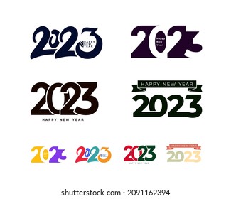 Logo Design 2023 Happy New 260nw 2091162394 